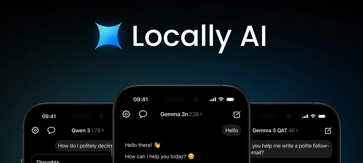 Locally AI : un LLM dans la poche, sans cloud, sans compte